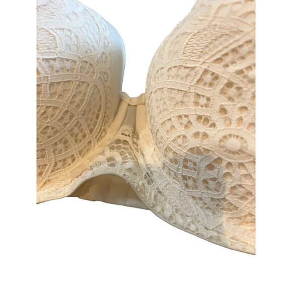 Auden Women's Lace Overlay Underwire Bra 46DD‎ White Adjustable Straps NWT - Picture 3 of 6